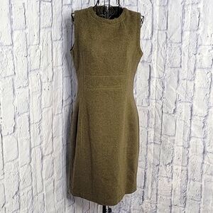 - B. MOSS Green Part Wool‎ Dress Size 4